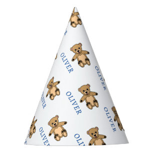 Chapéu De Festa Bonito Urso de Teddy Nome Aniversário
