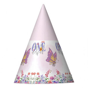 Chapéu De Festa Borboleta e Abelhas Roxo