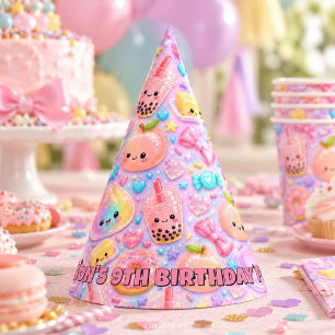 Chapéu De Festa Borrachinhas de Donut de Manteiga de Bolinho Arco-