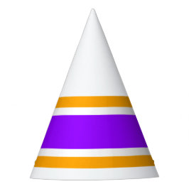 Chapéu De Festa Bright Purple Yellow Orange White Racing