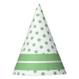 Chapéu De Festa Brincadeiras Bonito Sage Pontos Verdes Espalhados 