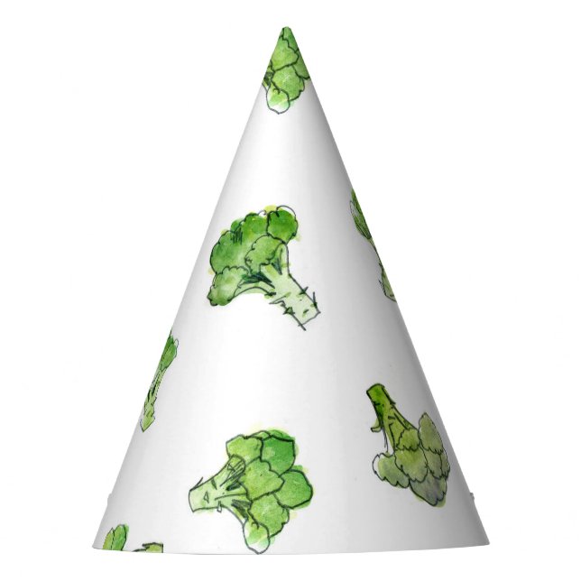 Chapéu De Festa Brócolis - Espalhado - Aberto (Frente)
