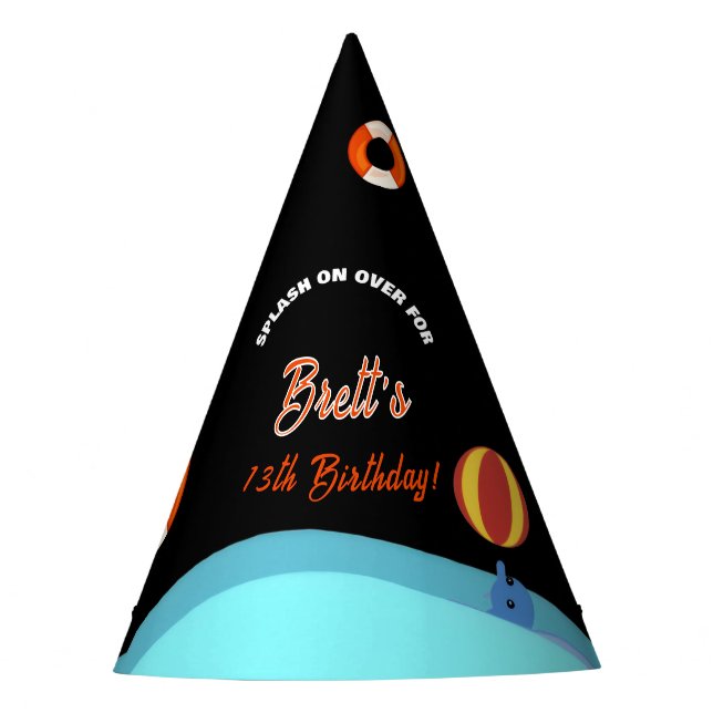Chapéu De Festa Bruh Pool Party Birthday  (Frente)