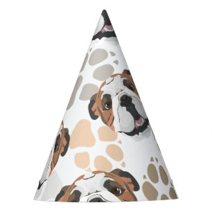 Chapéu De Festa Buldogue do inglês do teste padrão das patas do