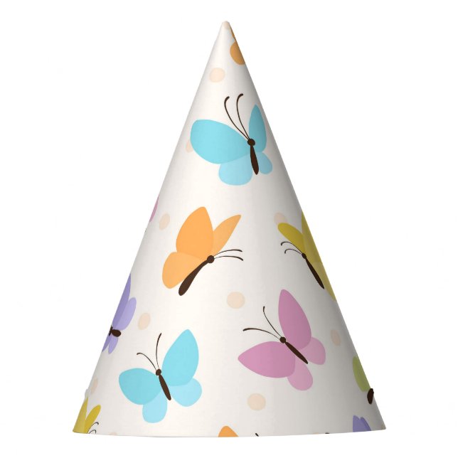 Chapéu De Festa Butterflies do Party Hat (Frente)