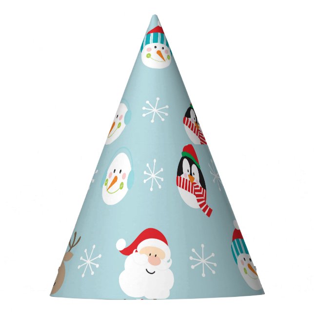 Chapéu De Festa Cabeças de Natal: Mola Festiva (Frente)