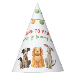 Chapéu De Festa Cachorro Cachorro Primeiro Aniversário Paw-ty