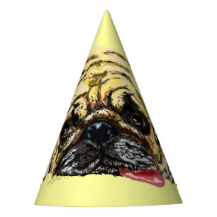Chapéu De Festa Cachorro Mops Pets Party Hat - Suas Cores