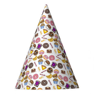 Chapéu De Festa Café da Manhã Brunch Comida Bagel Rosquinha Ovos d