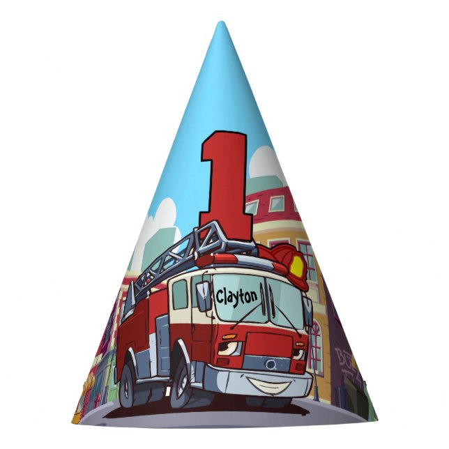 Chapéu De Festa Caminhão de primeiro aniversario (Frente)