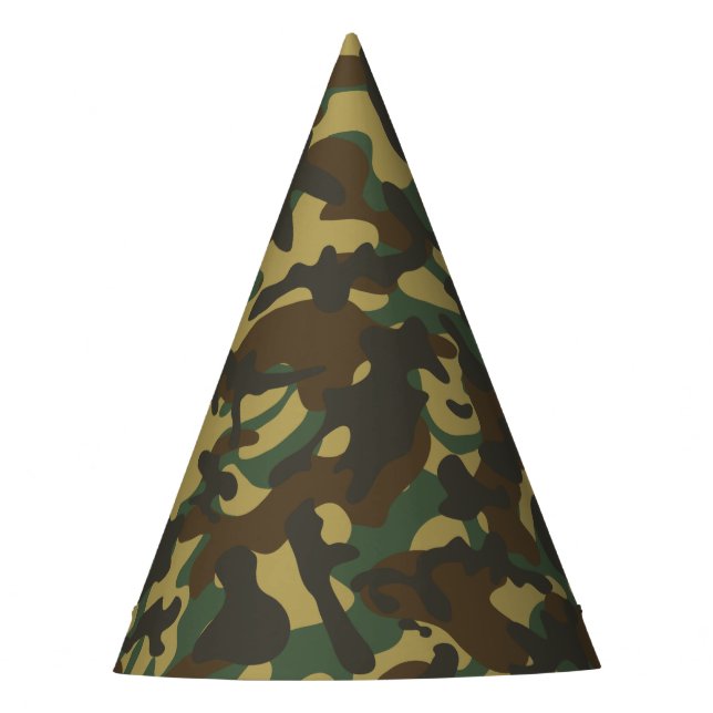 Chapéu De Festa Camuflagem florestal (Frente)