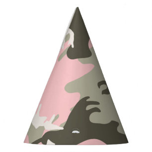 Chapéu De Festa Camuflagem rosa e verde, Militares, Exército