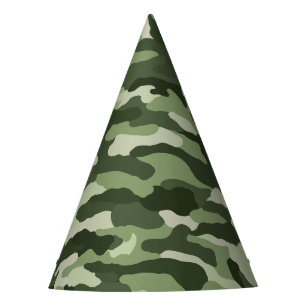 Chapéu De Festa Camuflagem Verde