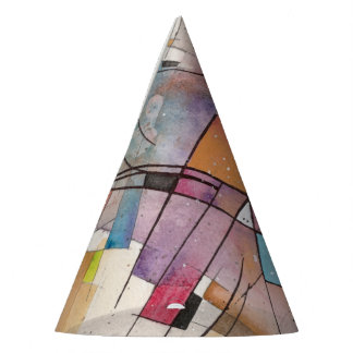 Chapéu De Festa CANTATA em TOM PASTEL Arte Abstrata