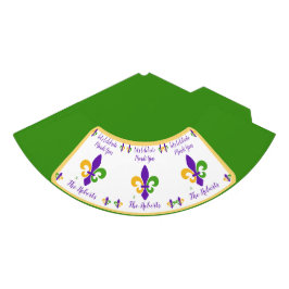 Chapéu De Festa Carnaval Nome Verde Dourado Roxo Fleur de Lis