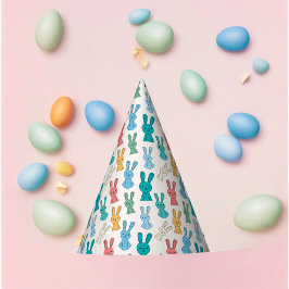 Chapéu De Festa Cartoon de coelho multicolorido