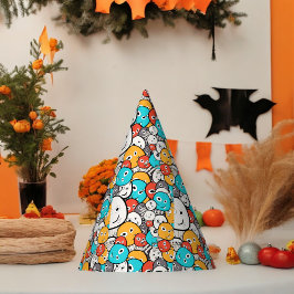 Chapéu De Festa Cartoon Monstro de Portas Multicolores