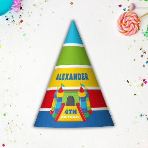 Chapéu De Festa Casa azul e vermelha de salto, jogar e saltar