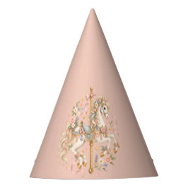 Chapéu De Festa Cavalo de Carrossel Aquarela Conto de Fadas Parisi