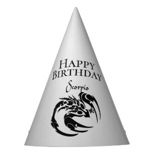 Chapéu De Festa Celebração de aniversário Scorpio Zodiac