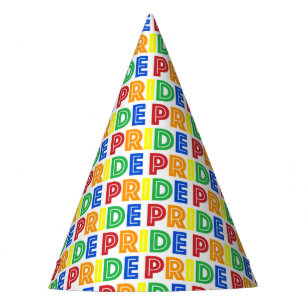 Chapéu De Festa Celebração LGBT Orgulho gay Mês Letras Arco-Íris