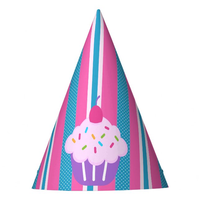 Chapéu De Festa Chapéus/tiras e Cupcakes de festas (Frente)