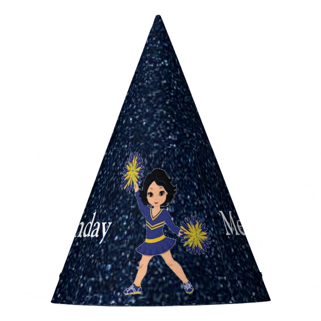 Chapéu De Festa Cheerleader "Parabéns" Personalizado (Frente)