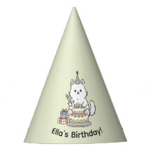 Cheery Cat Birthday Cake Customizable Design