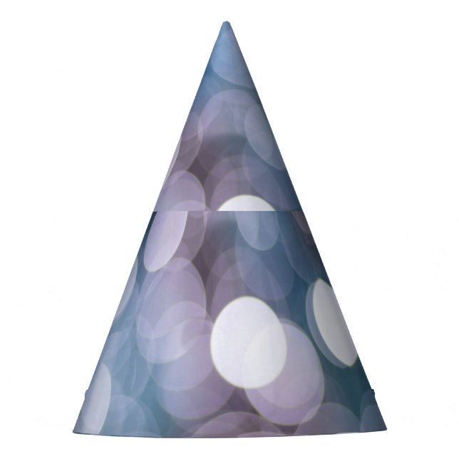 Chapéu De Festa Cinza azul, fundo abstrato. (Frente)