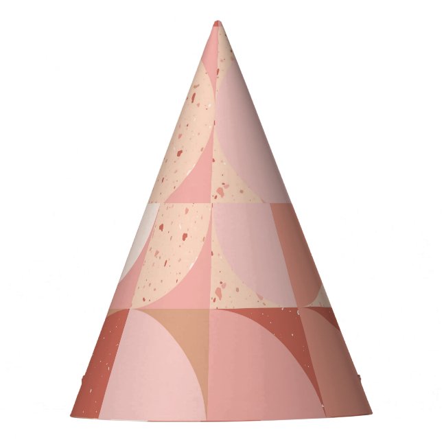 Chapéu De Festa Círculos do século médio: Padrão Geométrico Modern (Frente)
