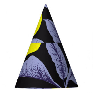 Chapéu De Festa Citros limões, design de colheita botânica.