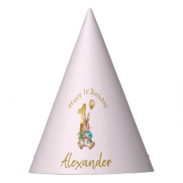 Chapéu De Festa Coelho Bunny clássico Primeiro Aniversário