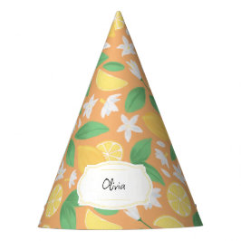 Chapéu De Festa Coleção de padrões da cesta de fruta - Limão