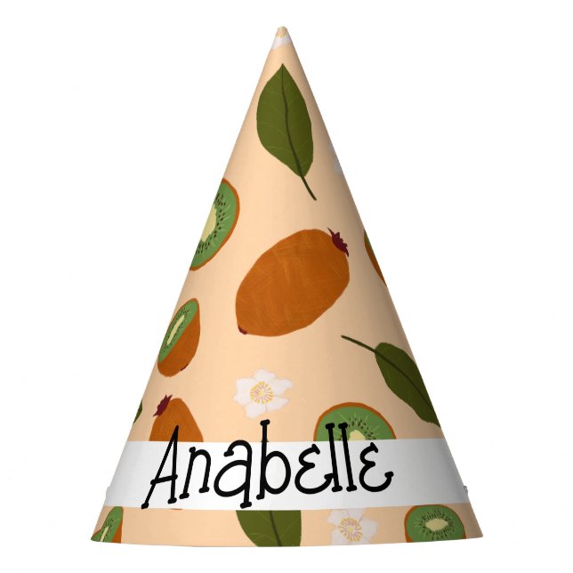 Chapéu De Festa Coleção de padrões da fruta - Kiwi (Frente)