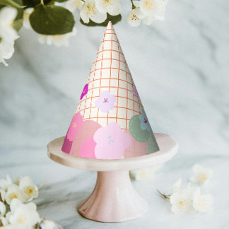 Chapéu De Festa Colorful Flower Dopamine Birthday Girl Party Hat