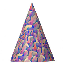 Chapéu de festa com padrão de aquarela