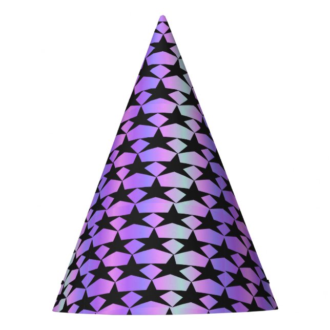 Chapéu de festa com rede de peixe estrelada (Frente)