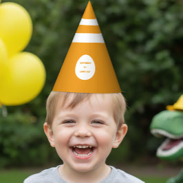 Chapéu De Festa Cone de Tráfego de Zona de Construção Laranja