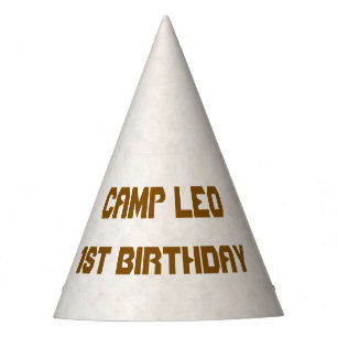 Chapéu de festa cônico de 1º aniversário com tema 