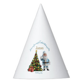 Chapéu De Festa Convite de Aniversário Mágico do Papai Noel 