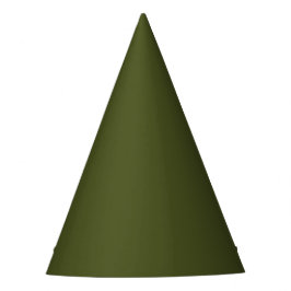 Chapéu De Festa Cor Sólida Verde do Exército