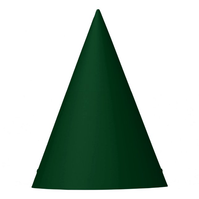 Chapéu De Festa Cor sólida verde-escuro (Frente)