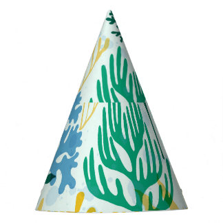 Chapéu De Festa Coral Reef, Algae Padrão Sem Olhos.