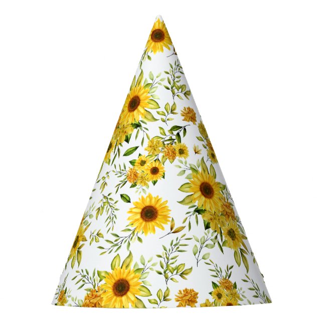 Chapéu De Festa Cores d'água Girassol 8 (Frente)