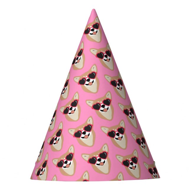 Chapéu De Festa Corgi Cute Girly (Frente)