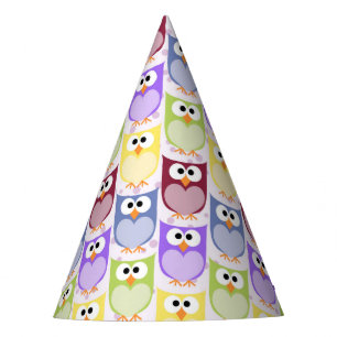 Chapéu De Festa Corujas Bonitas, Padrões De Coruja, Corujas De Beb