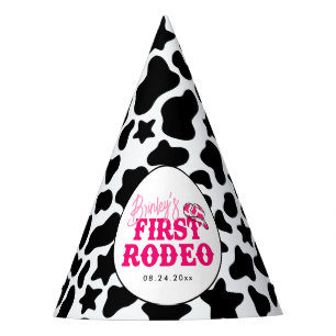 Chapéu De Festa Cowgirl Disco Rosa Primeiro Rodeio