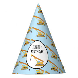 Chapéu De Festa Crane Construction Truck Boy Birthday