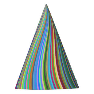 Chapéu De Festa Crayon Box of Colors Optical Illusion Spiral