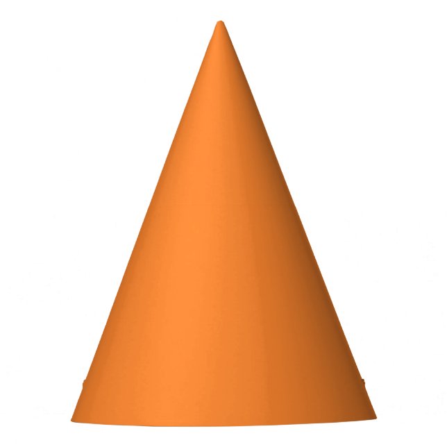 Chapéu De Festa Crayon Color Orange Party Hat (Frente)